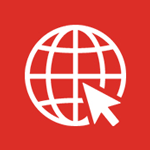 Icon Internet mit Mauszeiger